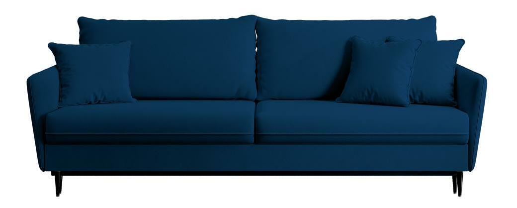 Pohovka trojsedačka Vivaldio (modrá + černá)