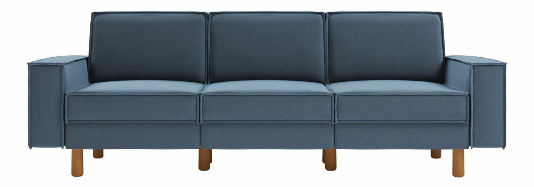 Pohovka trojsedačka Spary E (šedá + ořech)