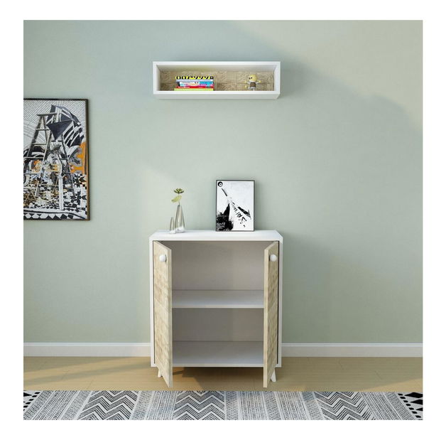 Předsíňová sestava Tamudi (dub + bílá)