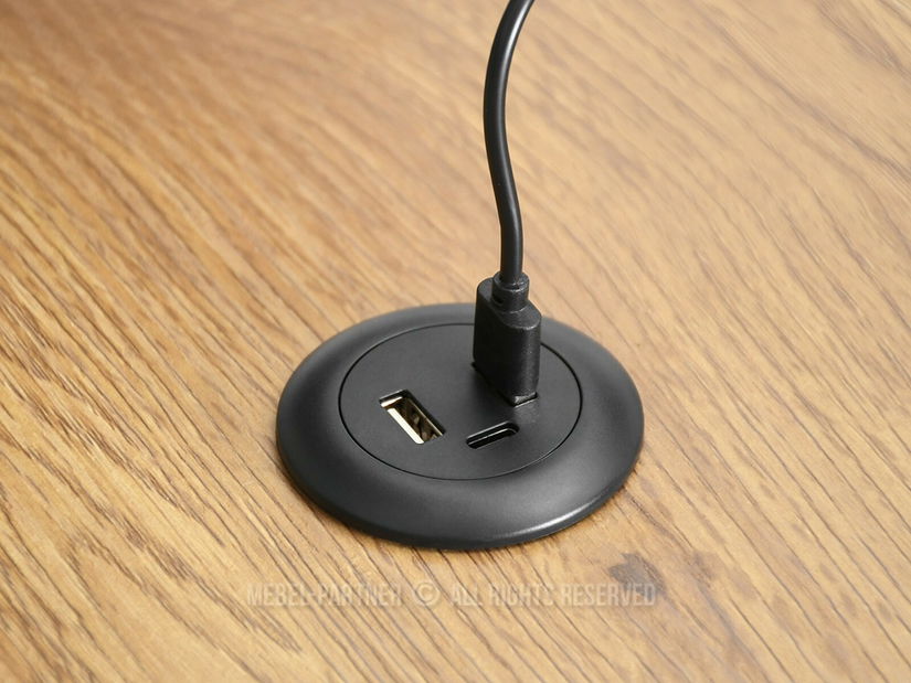 PC stolek Matts 115 (dub + černá)