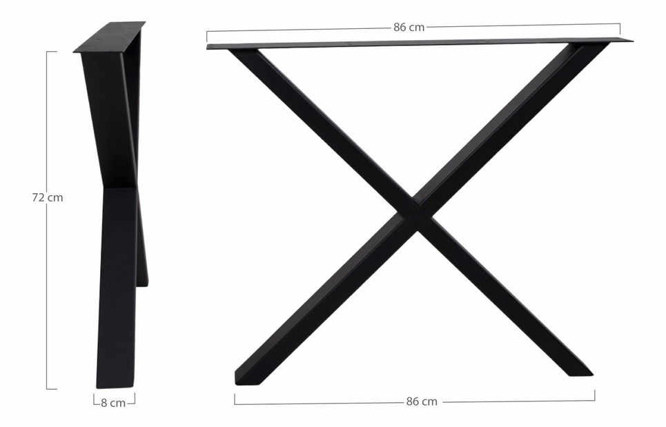 Nohy k jídelnímu stolu Niaravia (černá)