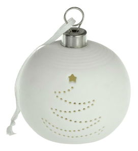 Porcelánový ornament se stromkem 1 LED RXL 511