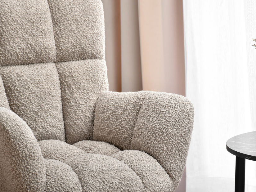 Křeslo Kikino (béžová + černá)