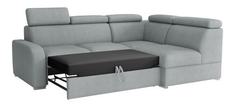 Rohová sedačka Lyseri 2rRLXp (světlohnědá) (s úl. prostorem) (P)