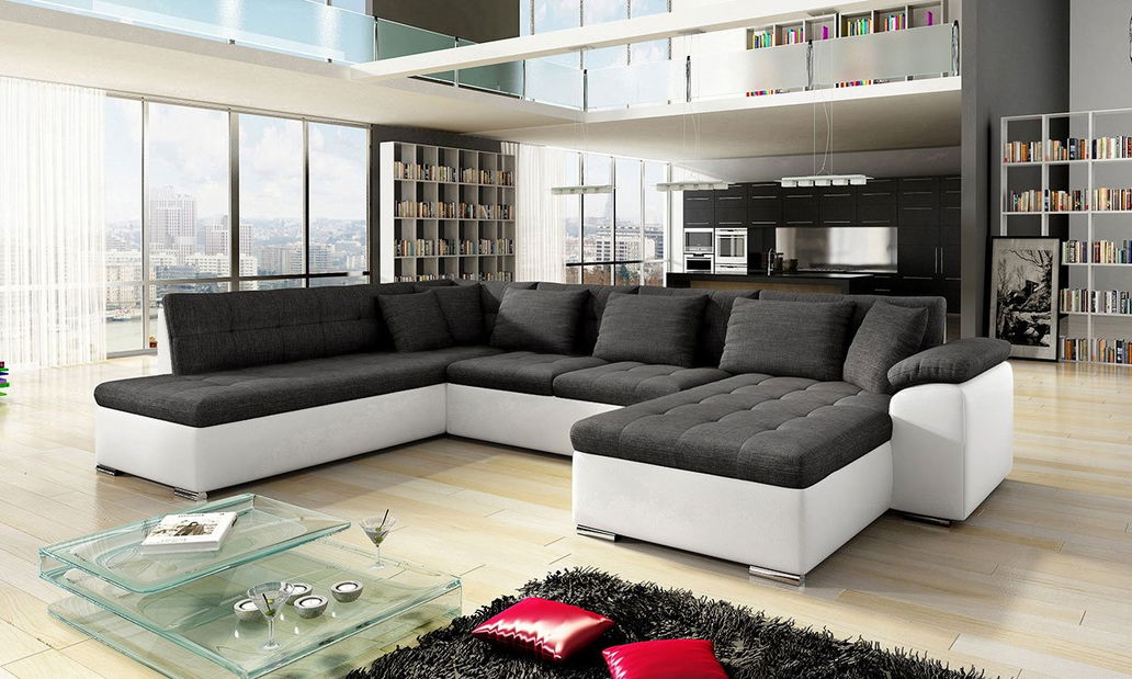 Rohová sedací souprava Talia (rezavá)