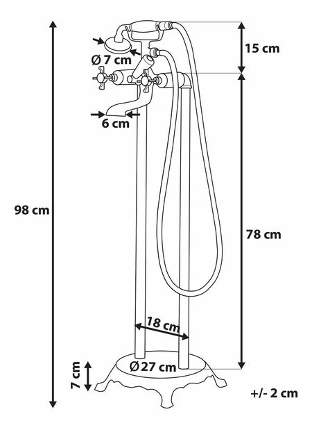 Vodovodní baterie Hemza (zlatá)