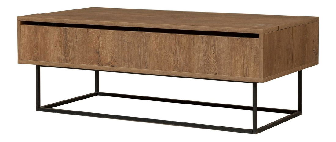 Souprava nábytku do obývacího pokoje Laxi 10 (ořech + černá)