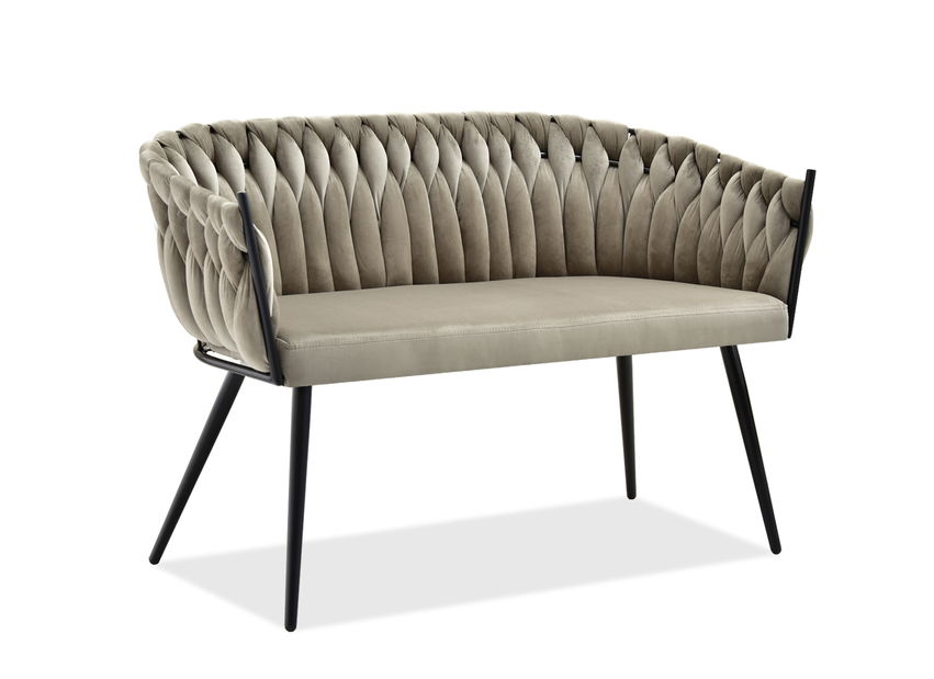 Pohovka dvousedačka Radio (béžová + černá)