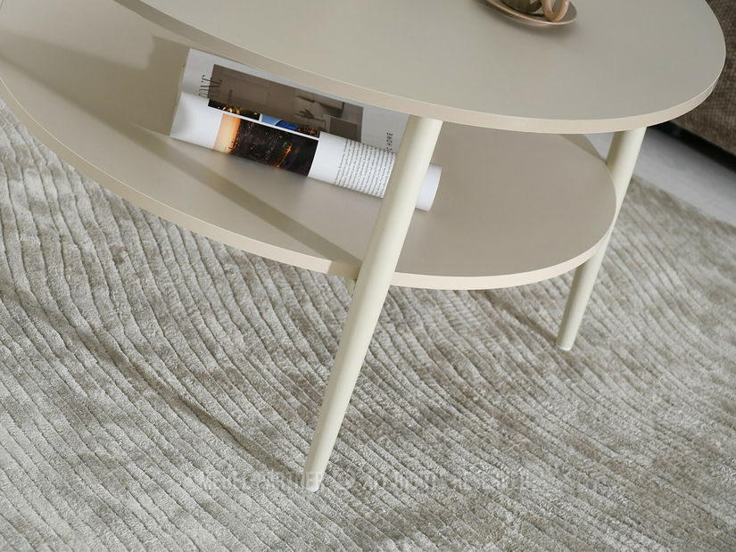 Konferenční stolek Rogatoria (krémová)