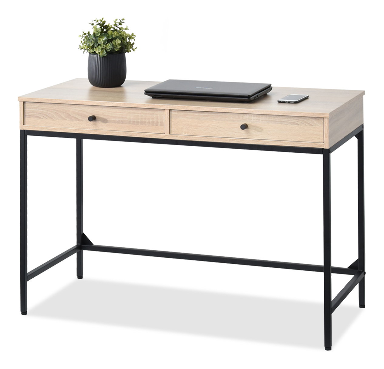 PC stolek Kaplan (dub + černá)