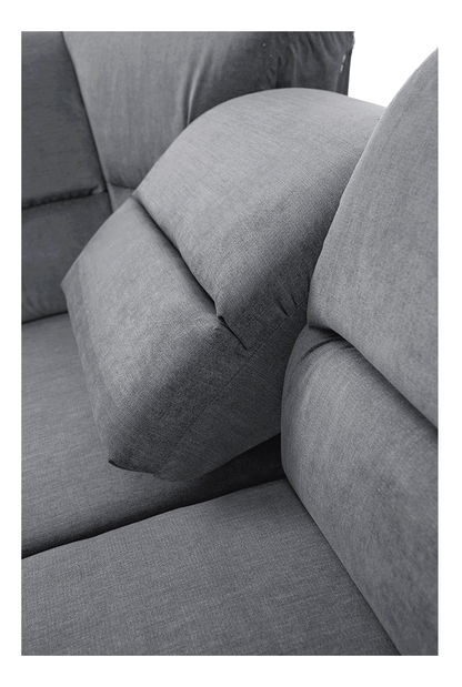 Rohová sedací souprava Stan (šedá) (L)