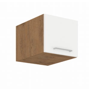 Horní kuchyňská skříňka 40 NAGU-36 1F Velaga (lesk bílý + dub lancelot)