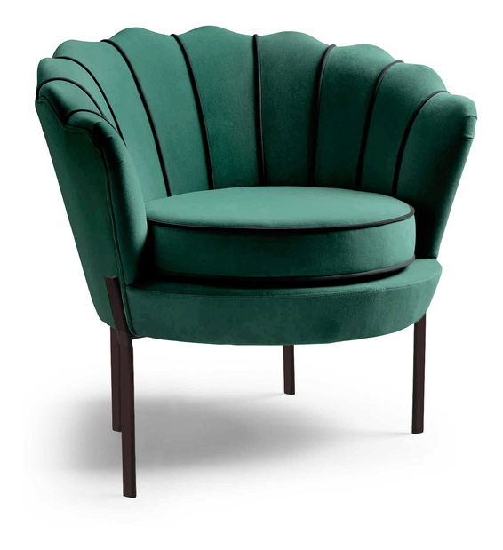 Relaxační křeslo Alona (zelená + černá)