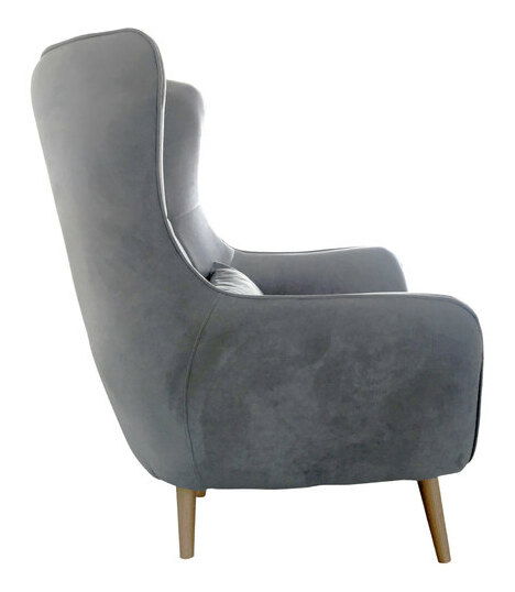 Křeslo Florence (s taburetkou) (žlutá) *výprodej