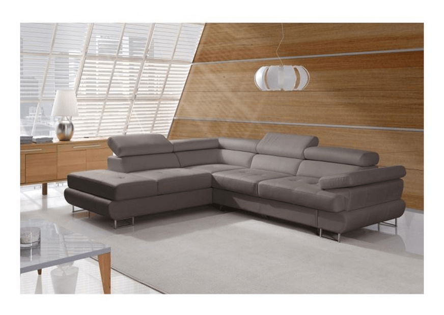 Rohová sedací souprava Bjorn R OTM-2F šedo-hnědá (L)