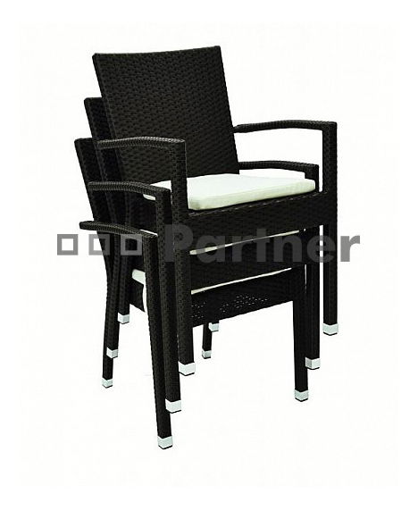 Zahradní sestava Napoli I. 1+2 (hnědá) (um. ratan)