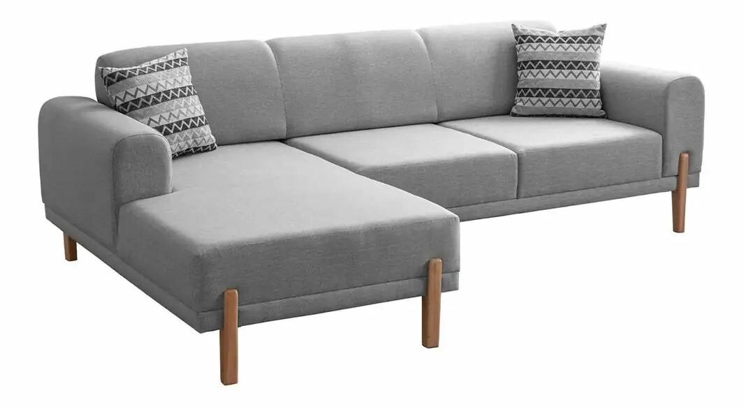 Rohová sedačka Mochi (šedá) (L)