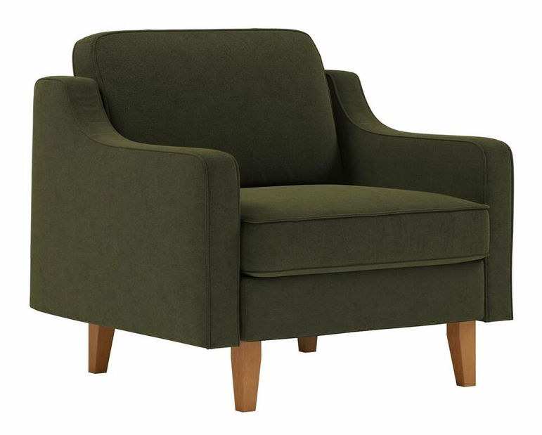 Křeslo Dělají 1 (tmavě šedá + ořech)