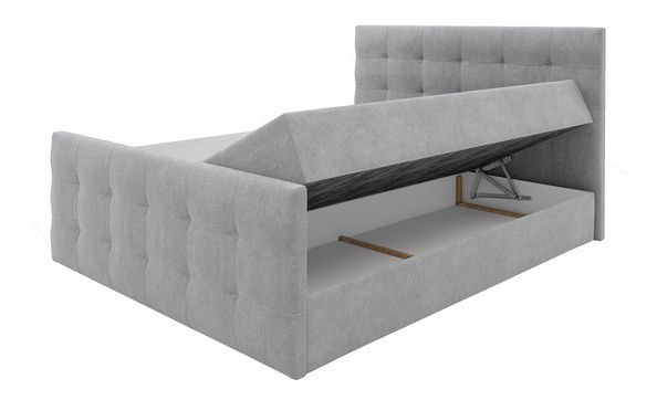 Manželská postel 160cm Aqua (tmavě šedá)