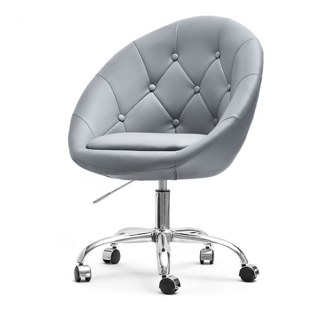 Křeslo Lush 4 (šedá + chromová)