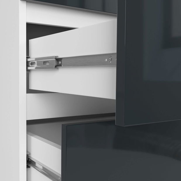 Komoda Kalista III (lesk grafit)