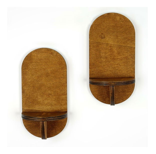 Set 2ks. polic Baboma 11 (ořech)