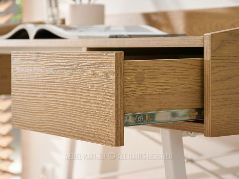 PC stolek Esko (dub + bílá)