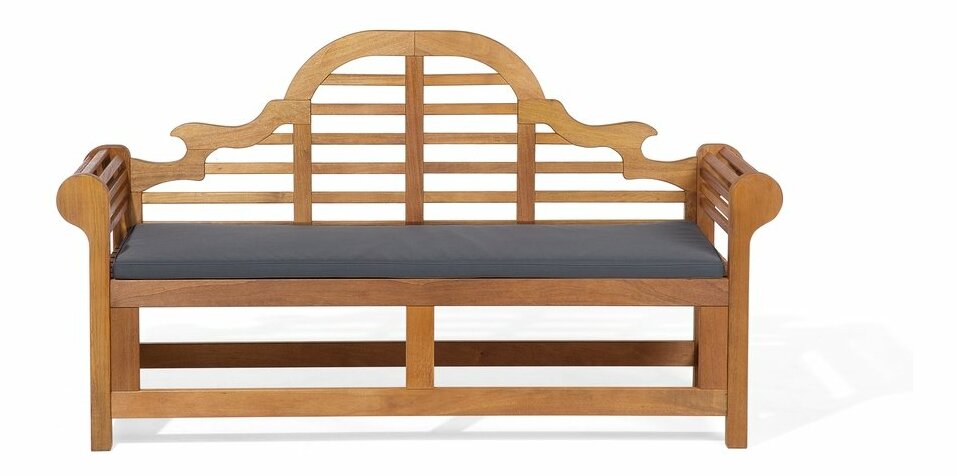 Zahradní lavička Jakarta/Maribor (grafit) (grafitový podsedák)