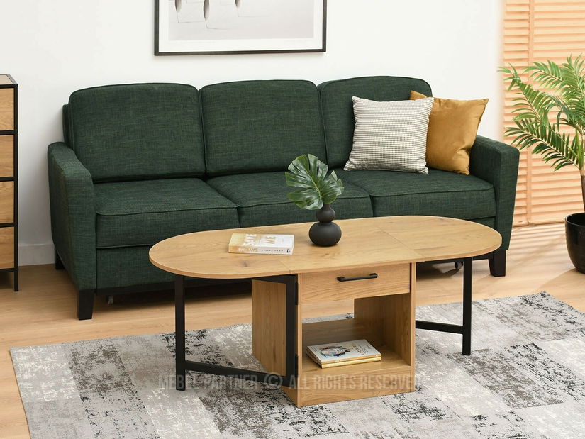 Konferenční stolek Espana (dub černý + černá)