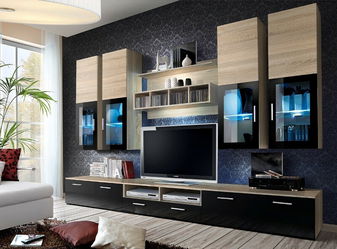 Obývací stěna Lesia 20 DSZ LY (s osvětlením)