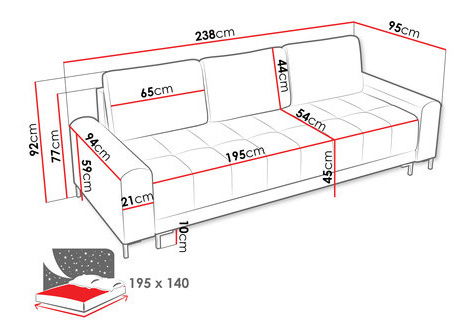 Sedačka Bonzi (bílá)
