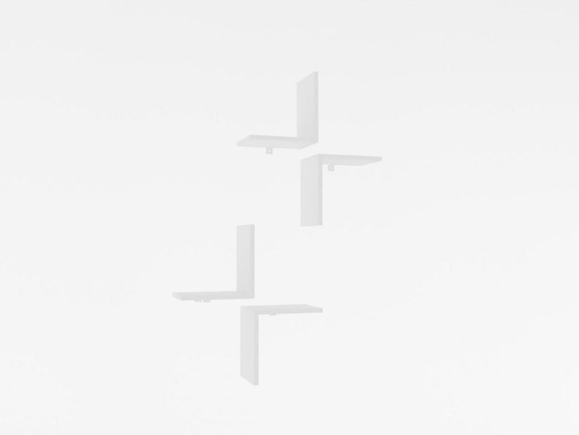 Set 4ks. polic Duteke (bílá)