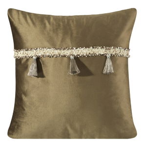 Ozdobný polštář 45x45 cm Joana (hnědá) (1 ks)