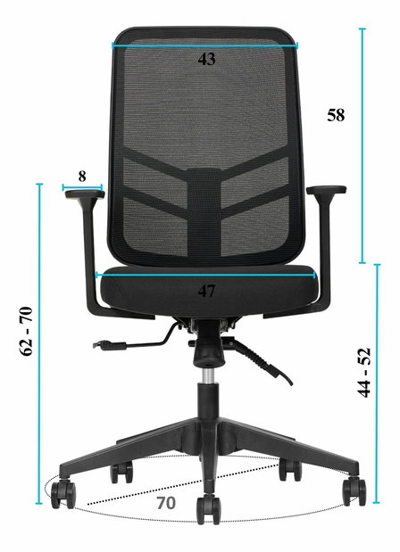 Kancelářská židle Lumba 2 (černá)