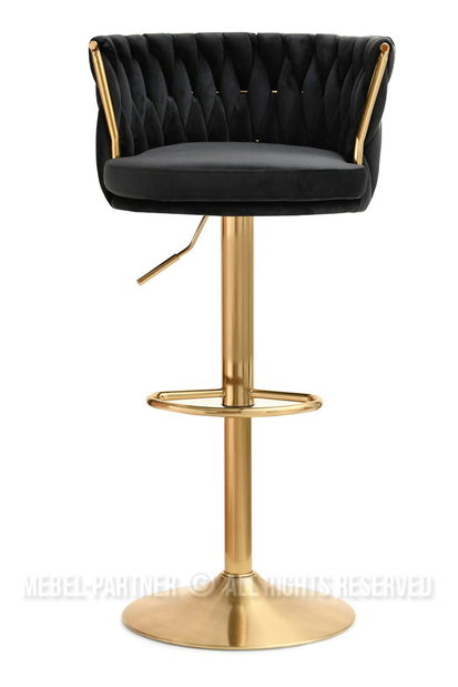 Židle Adel (černá + zlatá)