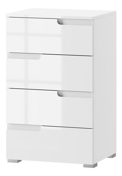 Komoda Sallosa 2 (bílá + lesk bílý)