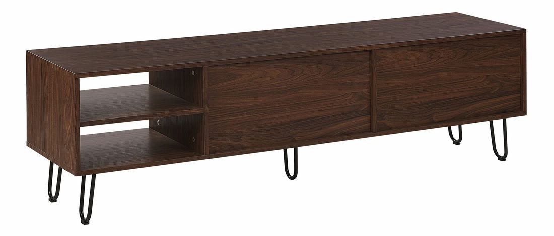 TV stolek/skříňka PIXO (MDF) (tmavé dřevo)