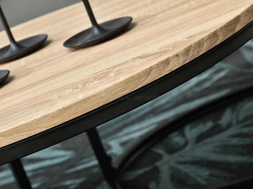 Konferenční stolek Kolja Zest Xl (sonoma + černá)