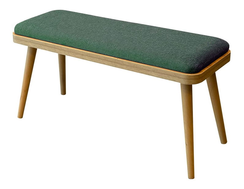 Lavička Vineya (dub + zelená)