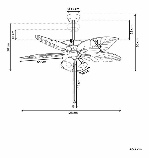 Ventilátor GALES (stříbrná)