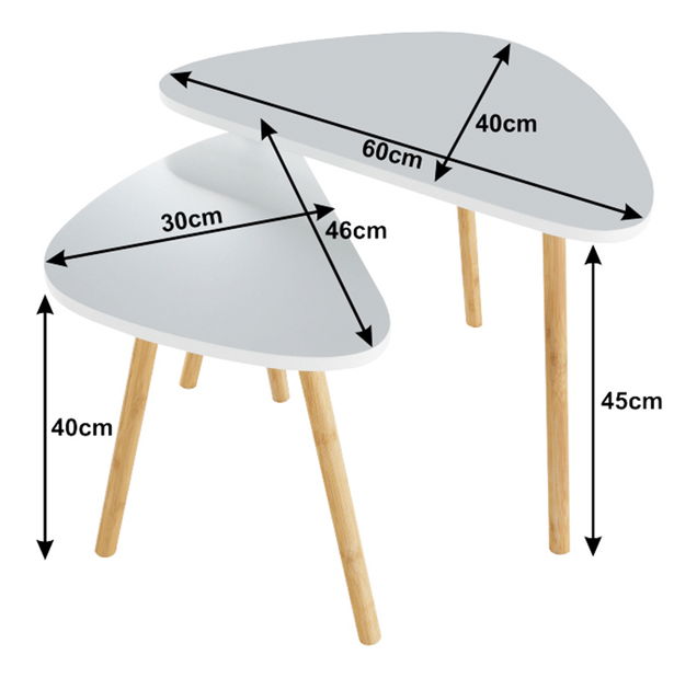 Set konferenčních stolků Brigan (2 ks.) *výprodej