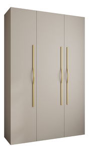 Šatní skříň 160 cm Carmela 40-2 (kašmír + zlatá)