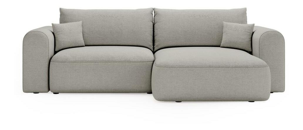 Rohová sedací souprava Sorento (světle šedá + černá)