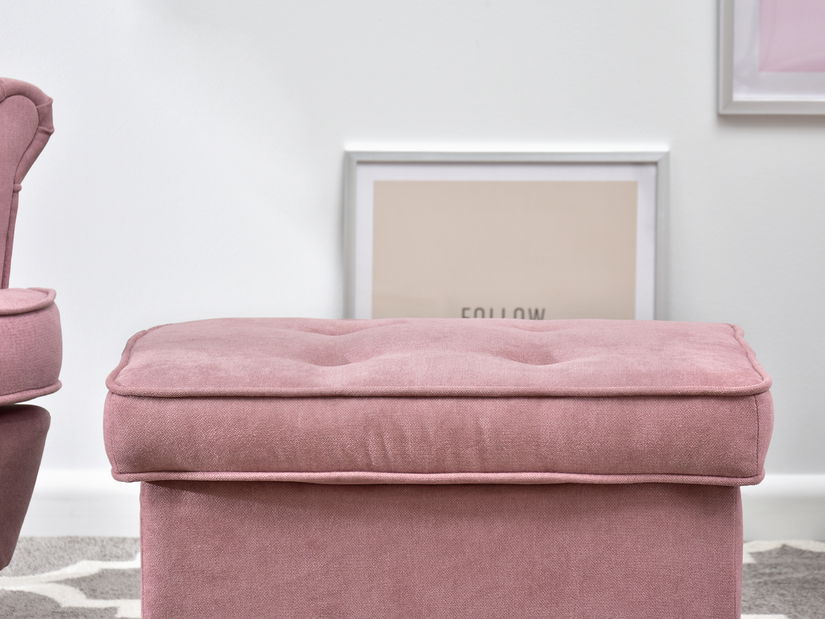 Taburetka Muriera (pudrová + buk)