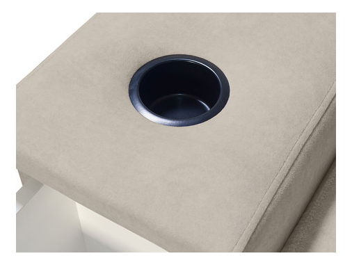 Rohová sedačka U Pesaruna VIII (béžová + černá) (s úl. prostorem) (L)