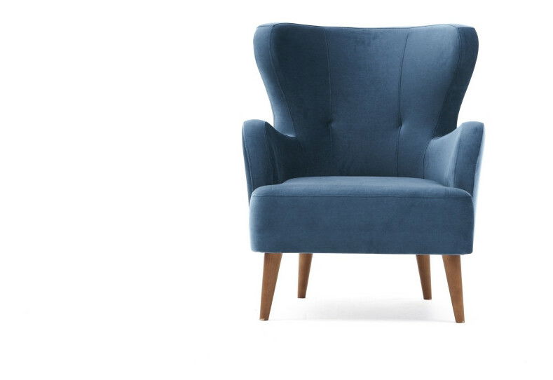 Křeslo ušák Kaveh 1 (modrá)