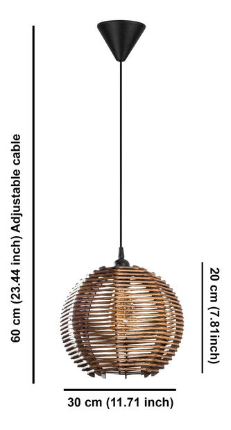 Stropní svítidlo Aptosonto 1 (old style wood)