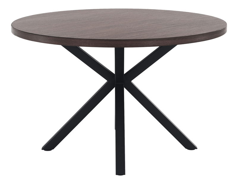 Jídelní stůl Marica (tmavě hnědá + černá)