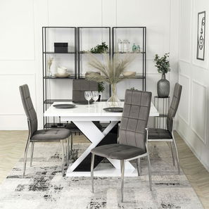 Jídelní židle Marinaleda (šedá látka)