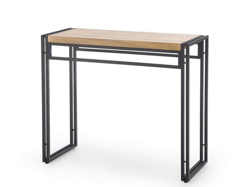 Psací stolek Booker (přirodně dřevo + černá)